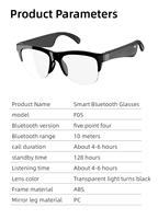 Lunettes Audio Intelligentes BT5.4 Sans Fil, Lunettes de Soleil avec Haut-parleur 130mW, Microphone Métallique, Appel Téléphonique, Type-C, 6H d'Autonomie pour Voyage, Activités de Plein Air et Salle de Sport