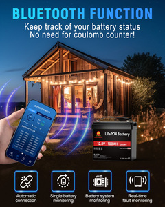 แบตเตอรี่ LiFePO4 50Ah 12V ที่มีวงจรลึก4000รอบแบตเตอรี่ลิเธียมแบบชาร์จไฟได้ BMS ในตัวสำหรับการตั้งแคมป์พลังงานสำรองพลังงานแสงอาทิตย์ - Product Image 4