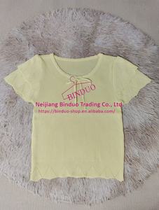 패셔너블한 여성 의류 심플한 여성용 상의 모던하고 쿨한 반팔 티셔츠 - Product Image 6