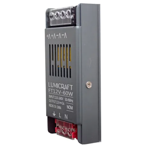 Nhôm 12V 5A 60 wát LED biến áp nguồn điều khiển cho lũ lụt và đèn đường 110V đầu vào/24V DC đầu ra - Product Image 2