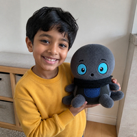 Vente en gros : Peluche calamar Weirdcore personnalisée, faite main, avec visage à boutons, mascotte mignonne et effrayante, conception sur mesure à partir de votre illustration