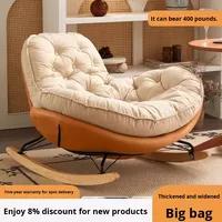 Moderner Luxus Wohnzimmerstuhl Eier-Schaukel- und Relaxsessel, Lounge-Sofa für Eine Person, Magischer Metallrahmen, Möbel für Erwachsene Schlafzimmer