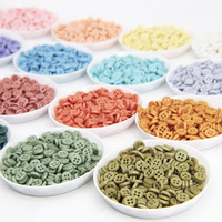Bouton Vente en Gros Couleurs 6mm Mini Résine Quatre Yeux Coton Poupée Bébé Vêtements Accessoires Bébé Vêtements