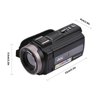 4K vcamcorder kamera Full HD WiFi kamerası 16X Zoom gece görüş 64MP dijital Video kamera kaydedici TikTok içeriği yaratıcısı kiti