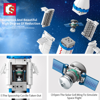 SEMBO BLOCK – blocs de construction pour enfants, jouets pour enfants, Culture aérospatiale chinoise authentique, espace spatial autorisé, 203304