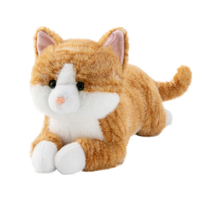 Simüle sevimli peluş hayvan oyuncak kedi yumuşak yastık peluş oyuncak sevimli simülasyon çizgili kedi simülasyon kedi peluş oyuncak - Product Image 1