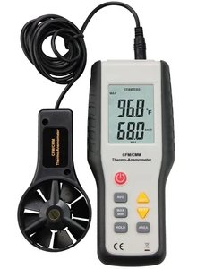 HEDAO Fio Quente Anemômetro Medição De Velocidade Do Vento Sem Fio Instrumento Cfm/cmm Handheld Medidor De Fluxo De Ar - Product Image 1
