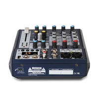 Vente chaude PRO Audio DJ Music Equipment 6CH Mini mélangeur audio pour la diffusion en direct avec USB
