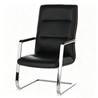 Chaise de bureau ergonomique de haute qualité, moderne, simple, luxueuse et élégante, avec un design robuste en forme d'arc et un cadre en PU