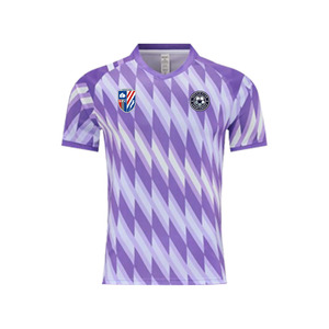 Maglia da <span class=keywords><strong>Calcio</strong></span> Bicolore Viola e <span class=keywords><strong>Bianca</strong></span>, Unisex, Elastica e Comoda, Personalizzabile per Club e Squadre, Direttamente dalla Fabbrica - Product Image 4