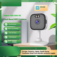Mini caméra réseau sans fil HD avec capteur CMOS Vision nocturne Objectif fixe 4MM WiFi Détection de mouvement audio bidirectionnelle