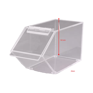 Hộp đựng thực phẩm siêu thị bằng acrylic trong suốt, độc đáo, tùy chỉnh - Product Image 2