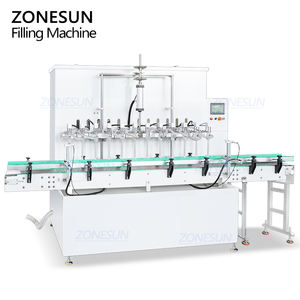 ZONESUN bottiglia di plastica automatica ZS-YTCR12A 12 teste Anti-corrosione Hcl acido chimico corrosivo liquido riempitrice - Product Image 5