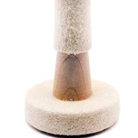 Bâton de polissage abrasif en laine avec trou central de 3/4/5 pouces pour le meulage de bijoux et de bracelets