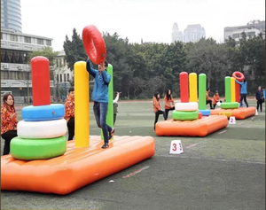 Tour de Hanoi jeux de mouvement interactifs gonflables en plein air team building jouets gonflables - Product Image 2