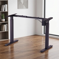 Cadre de bureau ergonomique électrique réglable en hauteur, construction métallique, moderne, extensible, convertible, fixation murale, bureau de luxe
