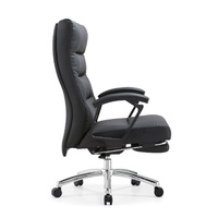 Chaise de bureau exécutive inclinable moderne avec repose-pieds, dossier haut, ergonomique, pour bureau à domicile