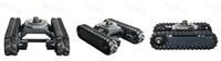 Chenilles en caoutchouc OEM pour engins de chantier, pièces pour robots chenillettes, excavatrices, plateformes de forage, solutions