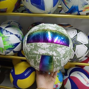 Ballon de volley-ball en cuir PU taille 5, cousu à la machine, pour sports en extérieur et en intérieur, logo personnalisé, 2026 - Product Image 2