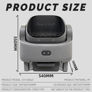 <span class=keywords><strong>Bac</strong></span> à litière automatique pour chat Pet Pivot 2025, <span class=keywords><strong>bac</strong></span> à litière automatique à ouverture supérieure, auto-nettoyant avec capteur infrarouge pour la sécurité - Product Image 4