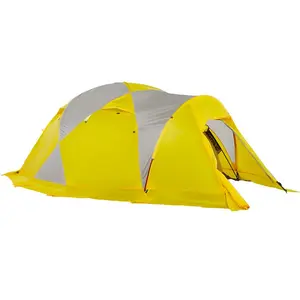 Tenda Kemah tahan angin 3 orang, mendaki luar ruangan alpine garis salju gurun pasir tahan angin dengan rok salju