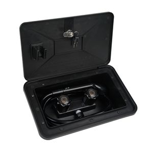 Boîte de <span class=keywords><strong>douche</strong></span> externe extérieure verrouillable noire en filigrane pour caravane <span class=keywords><strong>camping</strong></span>-<span class=keywords><strong>car</strong></span> <span class=keywords><strong>camping</strong></span>-<span class=keywords><strong>car</strong></span> RV bateau boîte de <span class=keywords><strong>douche</strong></span> - Product Image 4