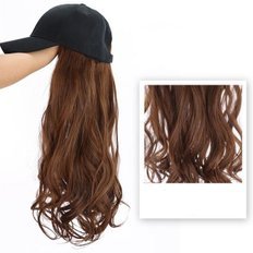 Pelucas de cabello humano de onda larga Gorra de béisbol Brasileño Recto Onda suelta Estilo Yaki 10 "12" 16 "Longitud estirada Rojizo Afro Rizado - Product Image 1