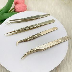 Pinzas de Punta de Fibra de Alta Calidad para Extensión de Pestañas, Pinzas para Extensión de Pestañas de Volumen - Product Image 5