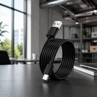 Câble de charge USB pour microphone avec charge ultra-rapide, gaine en PVC et blindage tressé