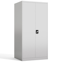 Armoire de classement en acier métallique de haute qualité Homniture à 2 portes avec placard de rangement pour usage de bureau