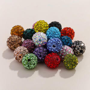 Venta al por mayor 10mm 6 filas <span class=keywords><strong>Shambala</strong></span> Beads pulsera agujero recto suave arcilla taladro cuentas cristal Murano y cuentas de vidrio Accesorios - Product Image 4