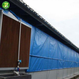 Rouleau de bâche en PVC de 420 g/m², 560 g/m², 840d*840d, 18*18, épaisseur 0,45 mm, rideaux en PVC <span class=keywords><strong>pour</strong></span> poulaillers, serres - Product Image 1