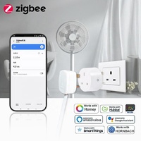 Bilihondim UK Zigbee Interrupteur intelligent 1 canal Plug and Play 200W Compatible Google Assistant Contrôle sans fil Démarrage progressif