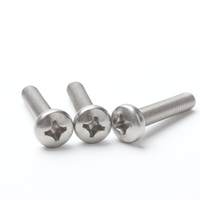 Vis à tête cylindrique cruciforme en acier inoxydable GB 818 304 A2-50