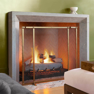 Parafuoco Decorativo in Ferro Battuto Classico, Struttura Robusta, Resistente ai Graffi, Decorazione per Caminetto - Product Image 5