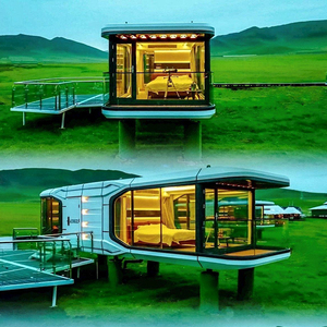 Cabin di động nhà biệt thự nhà 40ft container nhà văn phòng Pod tạm thời văn phòng và ký túc xá không gian con nhộng nhà - Product Image 1