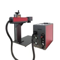 Machine de marquage laser à fibre de type split 20W 30W 50W 100W pour gravure sur métal, acier inoxydable, aluminium, avec fonctions PLT, AI, DST, CNC et refroidissement par air