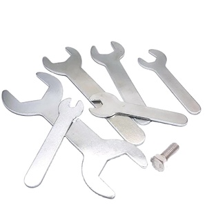 Clé à molette <span class=keywords><strong>double</strong></span> à extrémités ouvertes jetable et économique en acier plat perforé, tailles 5.5, 6, 7, 8, 10, 12, 13, 14, 15, 17, 21, 24 mm - Product Image 1