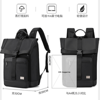 Sac à dos décontracté pour homme, grande capacité, tendance, multi-couches, fermeture éclair, léger, en polyester imperméable, très vendu