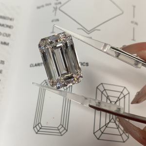 Schnelle Lieferung ab Lager Synthetischer Smaragdschliff Diamant IGI-Zertifiziert D/E/F VVS/VS1 1/2/3ct HPHT CVD Laborgezüchteter Diamant im Smaragdschliff - Product Image 4