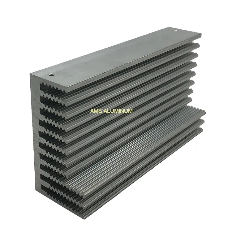 Perfiles de disipador de calor de extrusión de aluminio personalizados, disipador de calor extruido de aluminio
