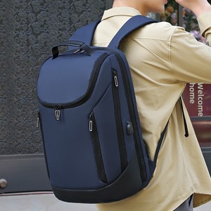 High-End Men's Simple Casual Fashion Backpack Multi-Functional Business Bag Waterproof New Cross-Border Polyester - Product Image 2