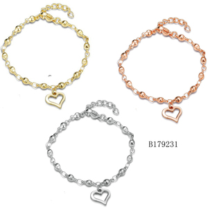 Đơn Giản Cá Tính 14K Vàng Thép Trái Tim Quyến Rũ Y2K Cho Phụ Nữ Có Thể Điều Chỉnh Vàng Đính Cườm Vòng Đeo Tay - Product Image 5