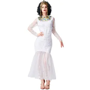 Feestleverancier Vrouwen Cleopatra Kostuum Sexy Oude Egyptische Godness Kostuum Jong Meisje