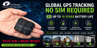 Traceur GPS jetable avec batterie 5 ans, sans carte SIM, Bluetooth, compatible AirTag, avec application Android et iOS