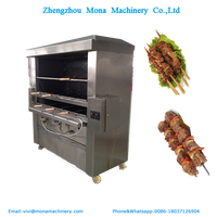 Gril Vertical à gaz en acier inoxydable pour Restaurant/barbecue électrique/gril de rôtisserie 4 & 6 brochettes/four à poulet rôti rotatif à charbon de bois
