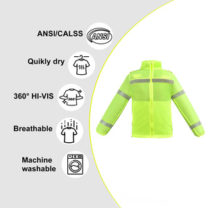 Không thấm nước an ninh Áo Khoác Phản quang Khả năng hiển thị cao mùa đông ấm áp an toàn phản quang Áo khoác cho công nhân - Product Image 4