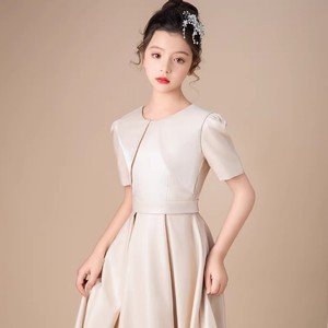 Abito Lungo Elegante e Minimalista per Ragazze, Ideale per Cerimonie, Matrimoni, Recital ed Eventi sul Palco - Product Image 4