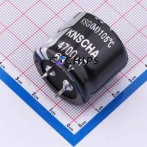 Condensador Electrolítico de Aluminio de Montaje a Presión LSG063M478S253S1AA, Componente de Orificio Pasante (THT), D30xL25mm 4700uF 20% 63V - Product Image 1