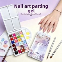 Nouveau vernis à ongles gel rotatif personnalisé avec logo, 18-24 compartiments, dégradé haute saturation, type transfert Pat Pat